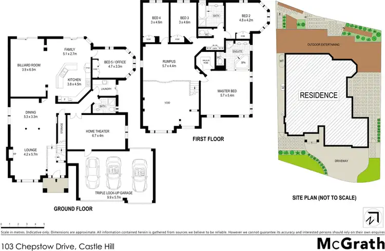 Floorplan of Homely house listing, 103 Chepstow Drive, Castle Hill NSW 2154