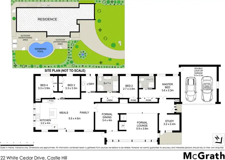 Floorplan of Homely house listing, 22 White Cedar Drive, Castle Hill NSW 2154