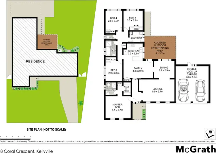 Floorplan of Homely house listing, 8 Coral Crescent, Kellyville NSW 2155