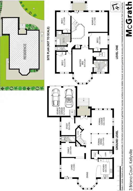 Floorplan of Homely house listing, 3 Briana Court, Kellyville NSW 2155