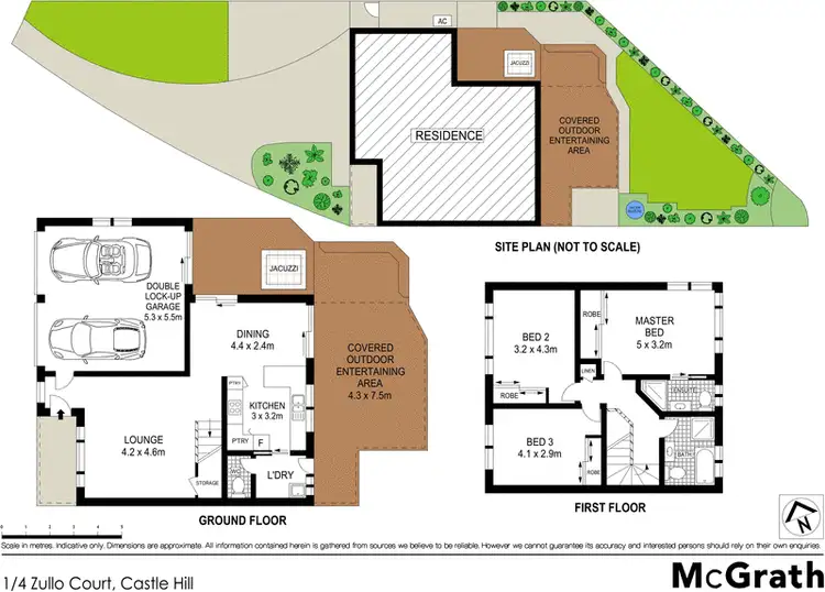 Floorplan of Homely townhouse listing, 1/4 Zullo Court, Castle Hill NSW 2154