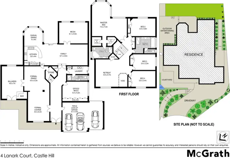 Floorplan of Homely house listing, 4 Lanark Court, Castle Hill NSW 2154