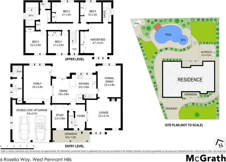 Floorplan of Homely house listing, 6 Rosella Way, West Pennant Hills NSW 2125