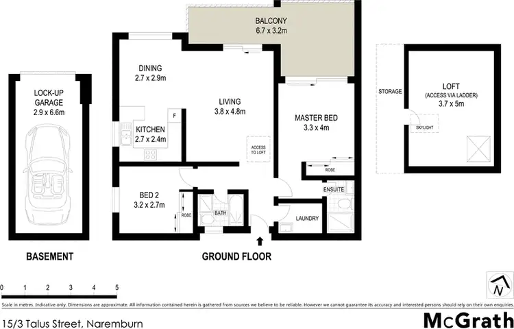 Floorplan of Homely apartment listing, 15/3 Talus Street, Naremburn NSW 2065