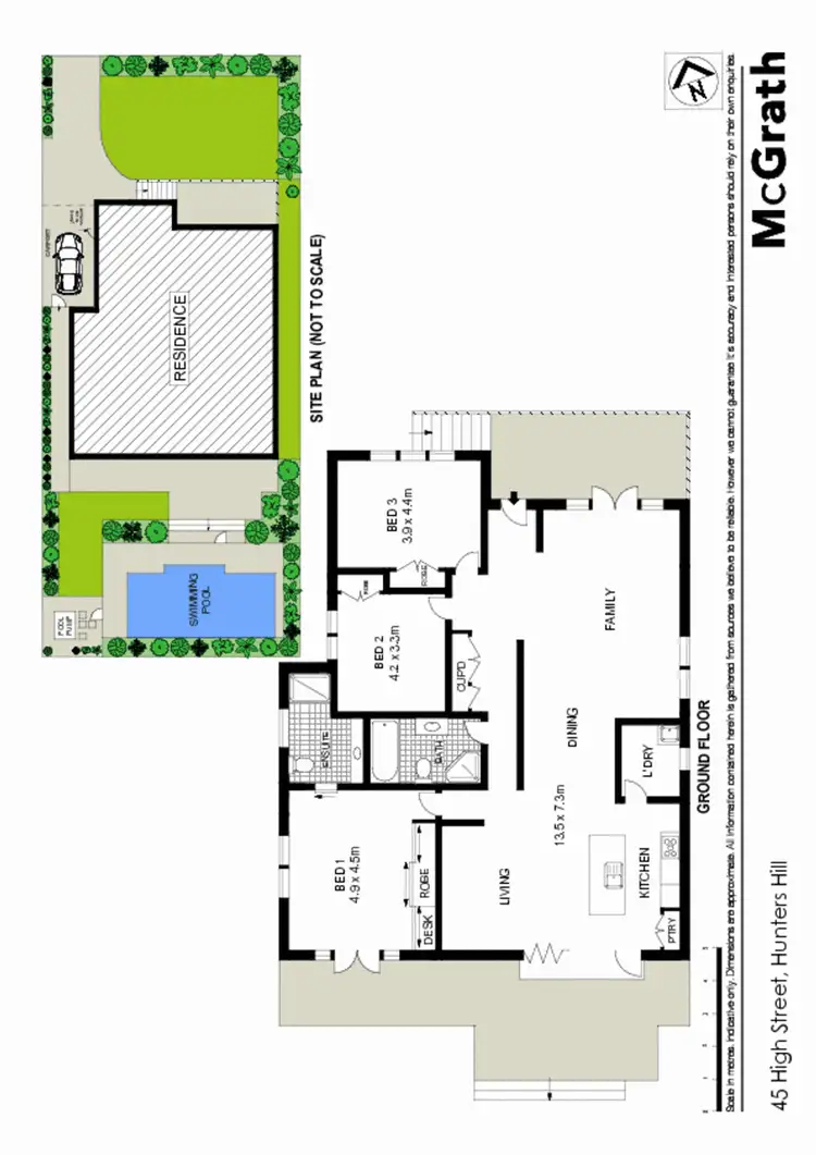 Floorplan of Homely house listing, 45 High Street, Hunters Hill NSW 2110