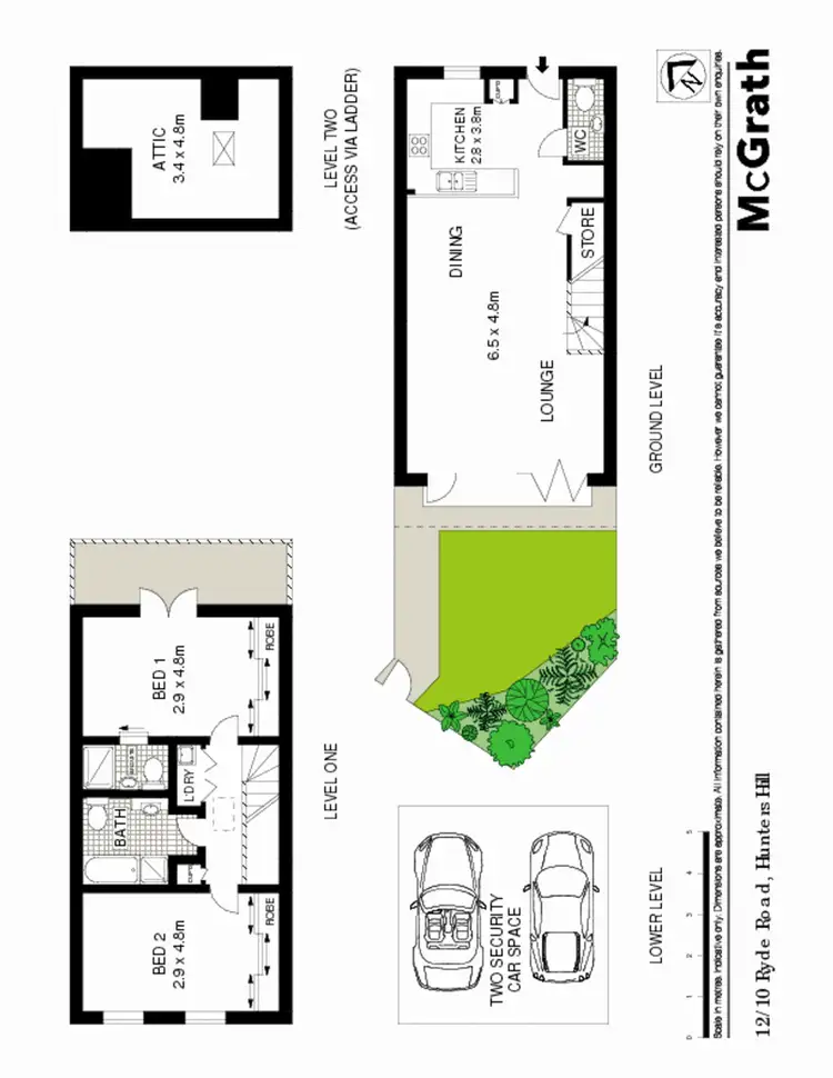 Floorplan of Homely townhouse listing, 12/10 Ryde Road, Hunters Hill NSW 2110