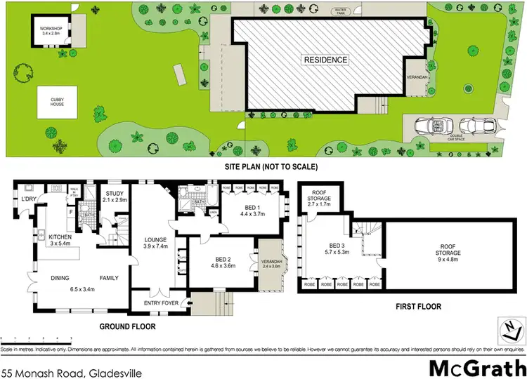 Floorplan of Homely house listing, 55 Monash Road, Gladesville NSW 2111