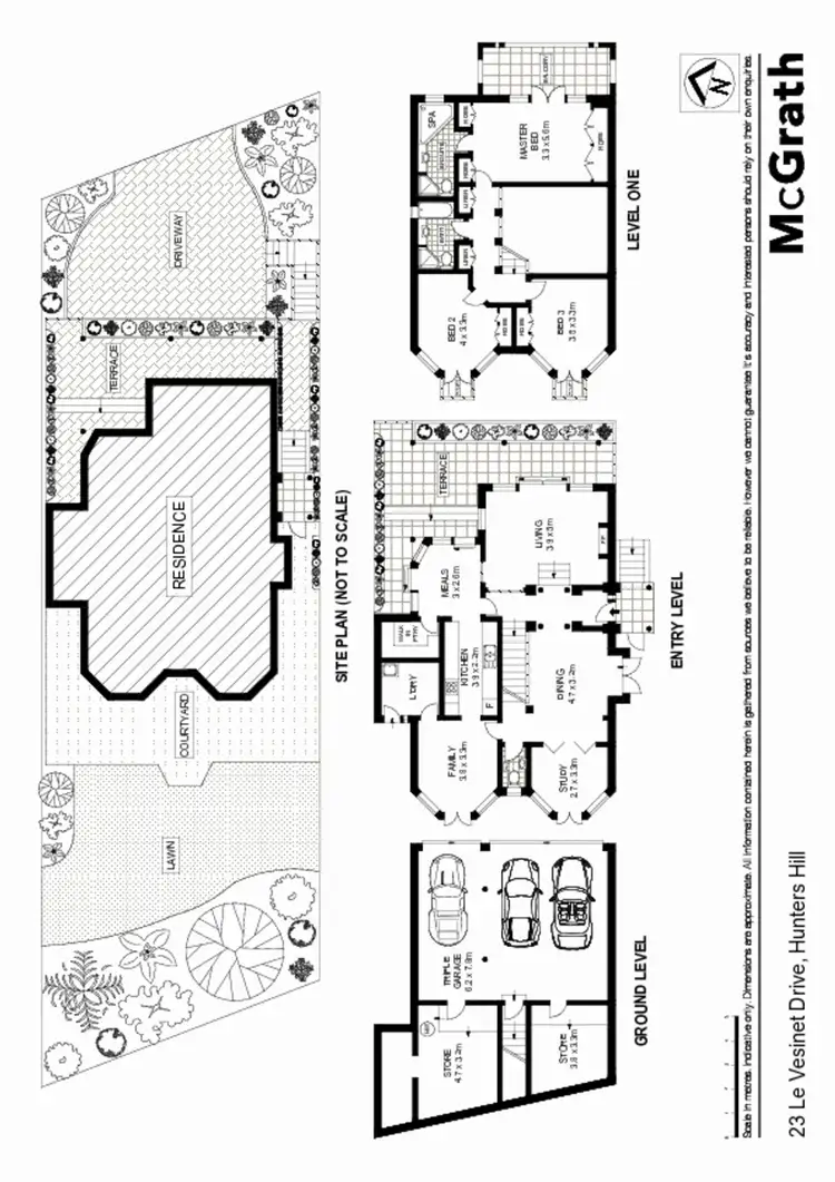 Floorplan of Homely house listing, 23 Le Vesinet Drive, Hunters Hill NSW 2110
