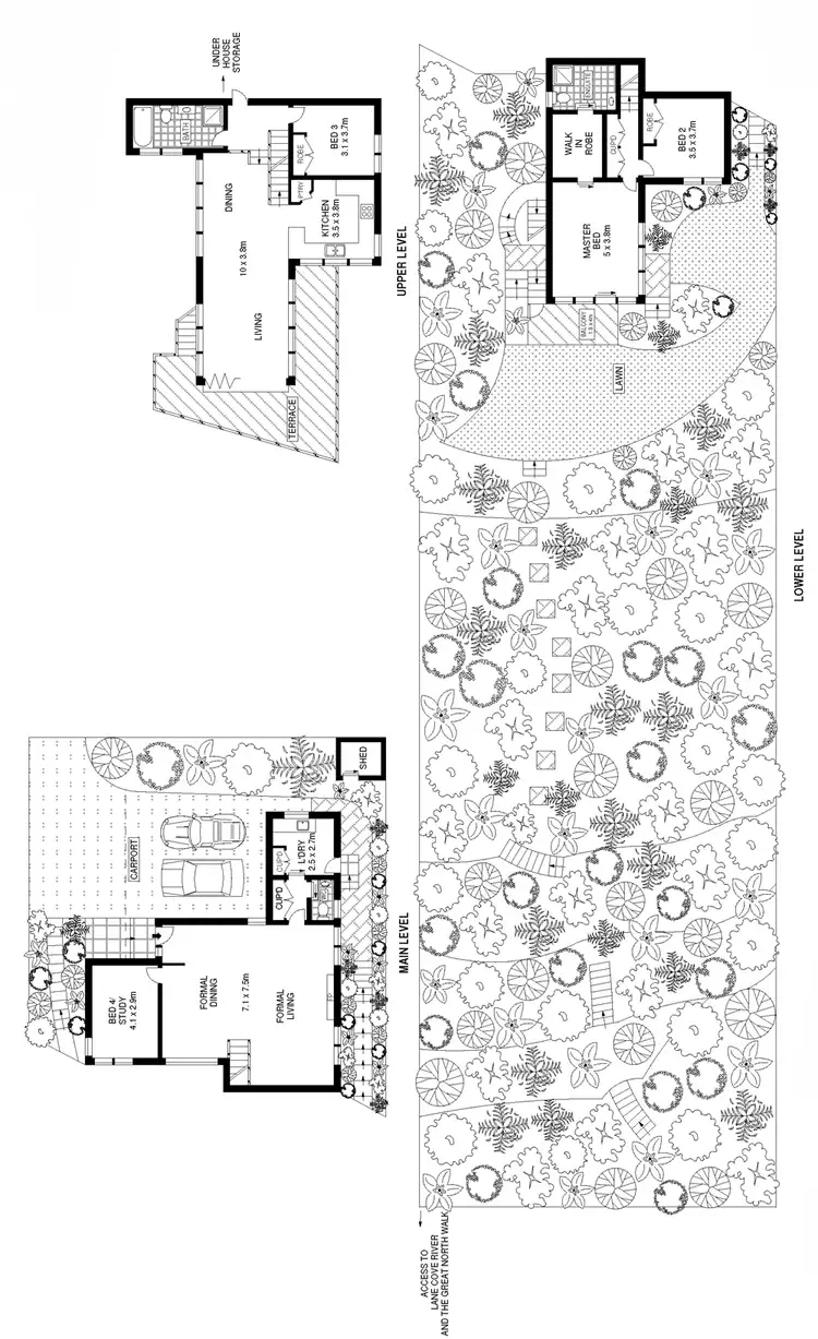 Floorplan of Homely house listing, 44A Barons Crescent, Hunters Hill NSW 2110