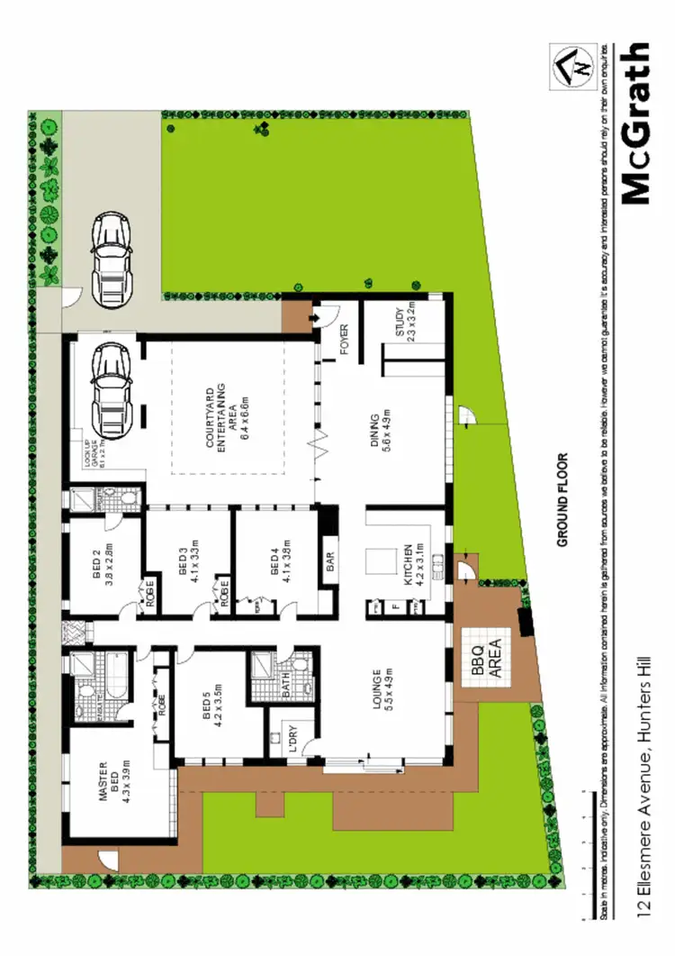 Floorplan of Homely house listing, 12 Ellesmere Avenue, Hunters Hill NSW 2110
