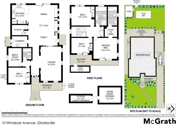 Floorplan of Homely house listing, 10 Windeyer Avenue, Gladesville NSW 2111