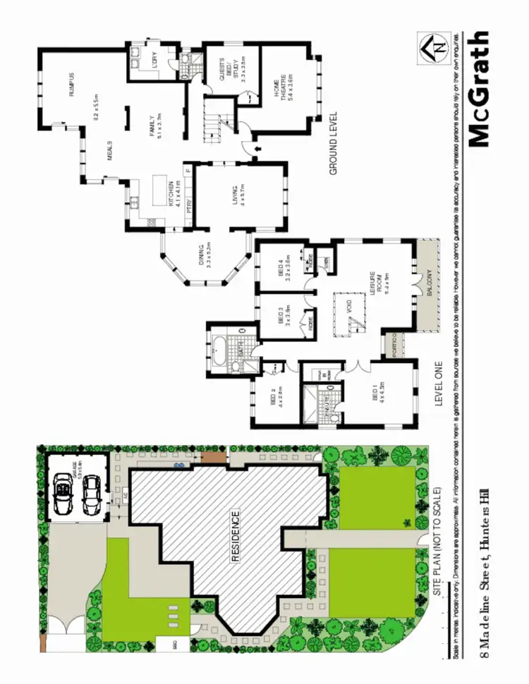 Floorplan of Homely house listing, 8 Madeline Street, Hunters Hill NSW 2110