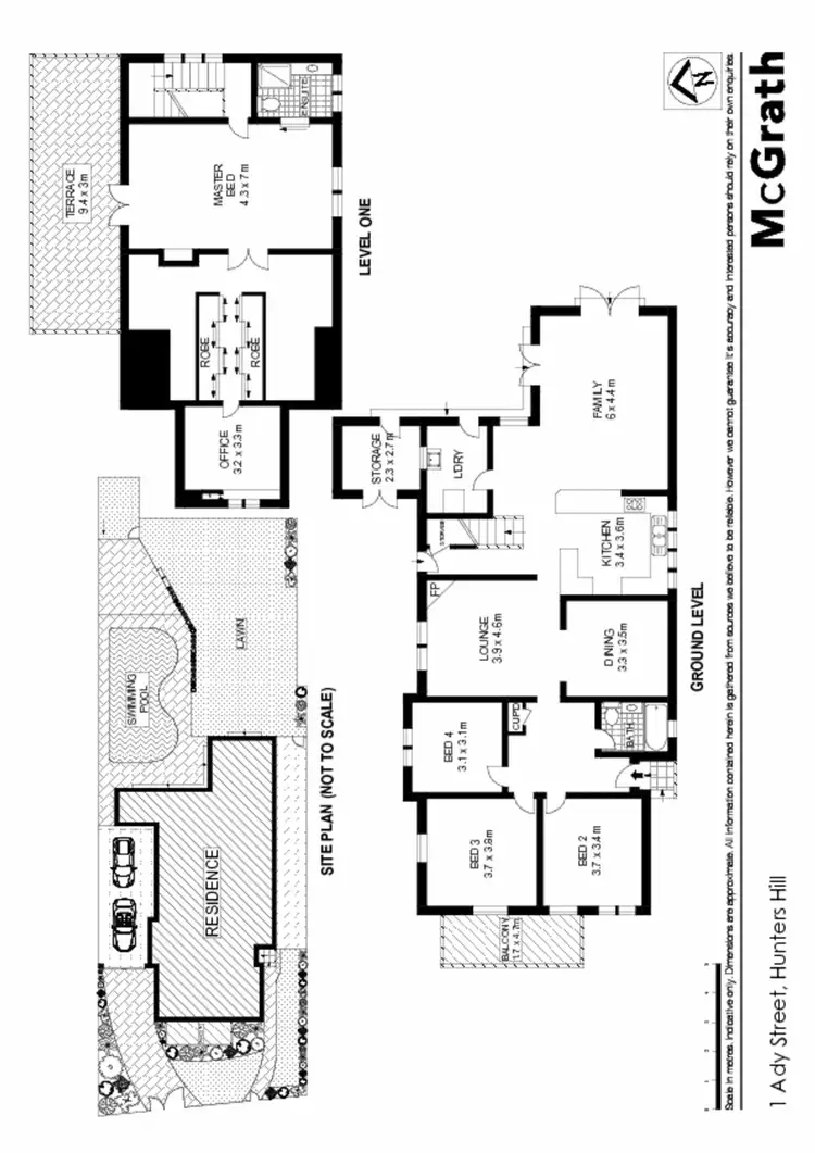 Floorplan of Homely house listing, 1 Ady Street, Hunters Hill NSW 2110