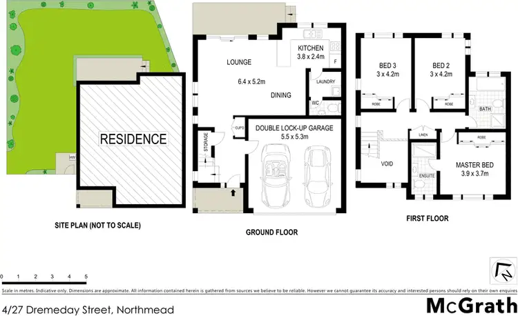 Floorplan of Homely townhouse listing, 4/27 Dremeday Street, Northmead NSW 2152