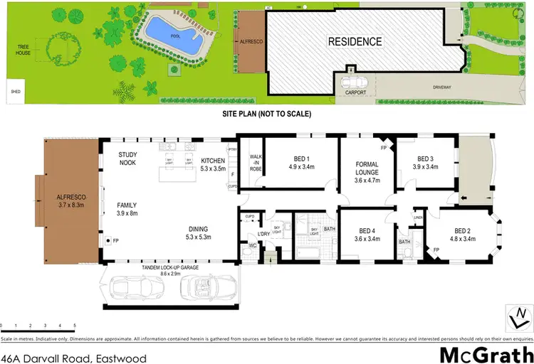 Floorplan of Homely house listing, 46A Darvall Road, Eastwood NSW 2122
