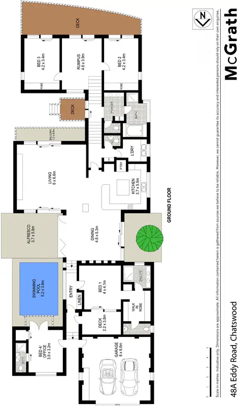 Floorplan of Homely house listing, 48A Eddy Road, Chatswood NSW 2067