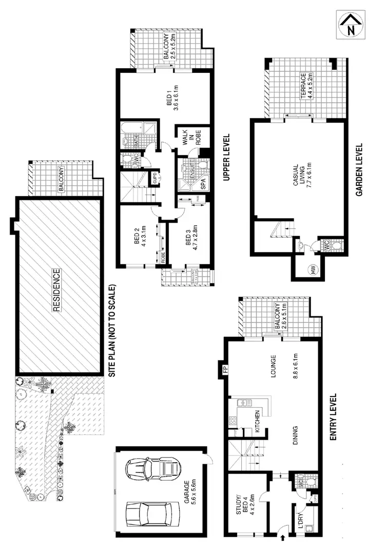 Floorplan of Homely townhouse listing, R02/1 Fryar Place, Huntleys Cove NSW 2111