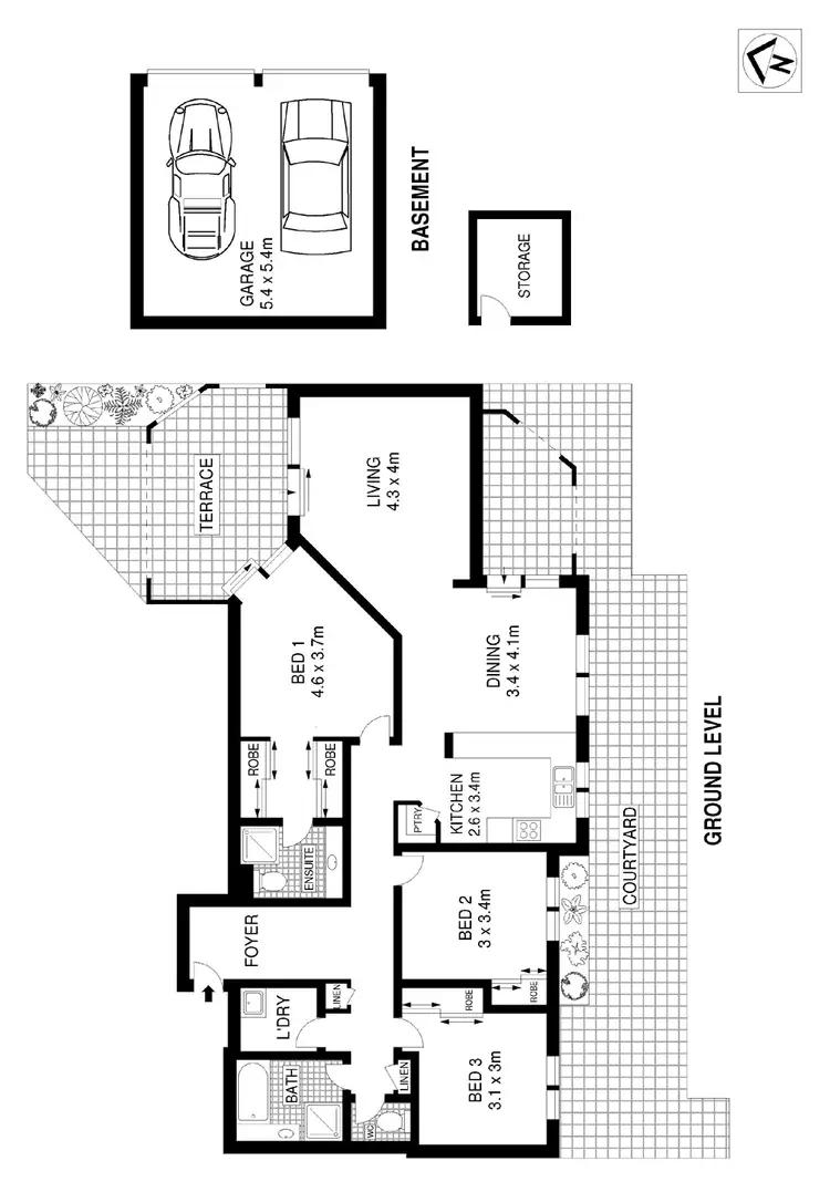 Floorplan of Homely apartment listing, 2/2 Mortimer Lewis Drive, Huntleys Cove NSW 2111