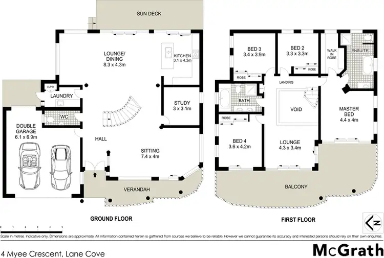Floorplan of Homely house listing, 4 Myee Crescent, Lane Cove NSW 2066