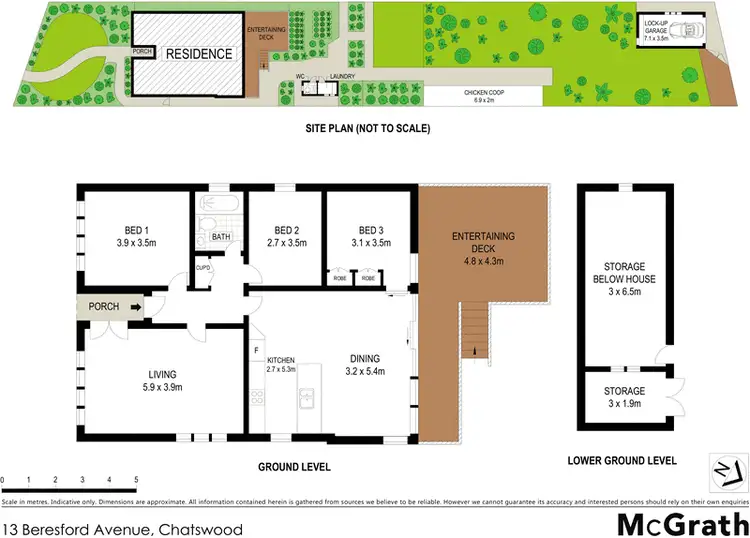 Floorplan of Homely house listing, 13 Beresford Avenue, Chatswood NSW 2067