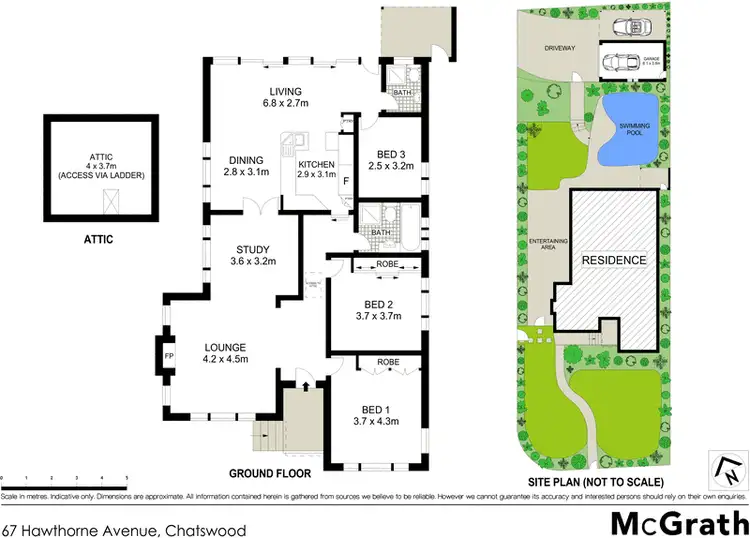 Floorplan of Homely house listing, 67 Hawthorne Avenue, Chatswood NSW 2067