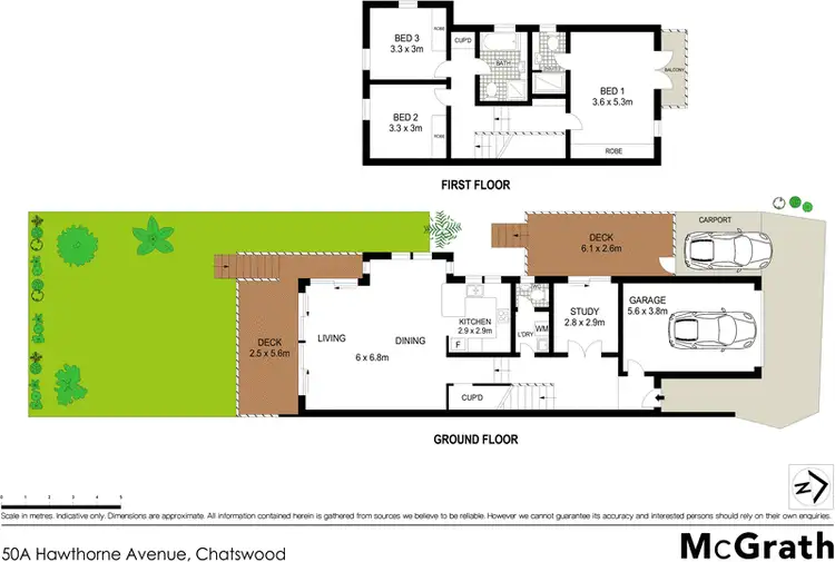 Floorplan of Homely house listing, 50A Hawthorne Avenue, Chatswood NSW 2067