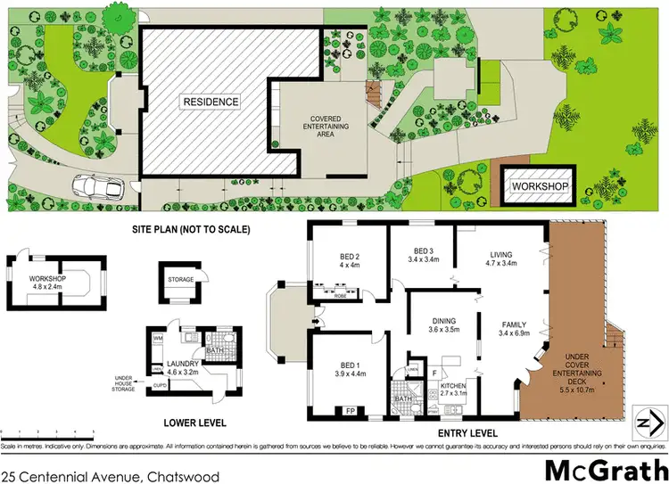 Floorplan of Homely house listing, 25 Centennial Avenue, Chatswood NSW 2067