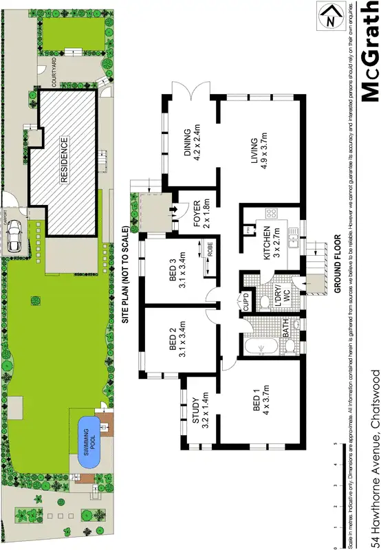 Floorplan of Homely house listing, 54 Hawthorne Avenue, Chatswood NSW 2067
