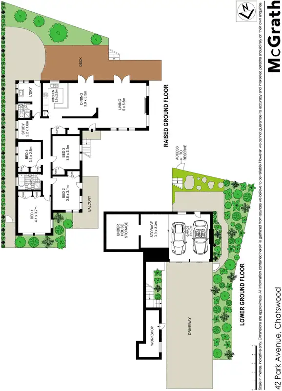 Floorplan of Homely house listing, 42 Park Avenue, Chatswood NSW 2067