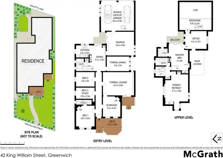 Floorplan of Homely house listing, 42 King William Street, Greenwich NSW 2065