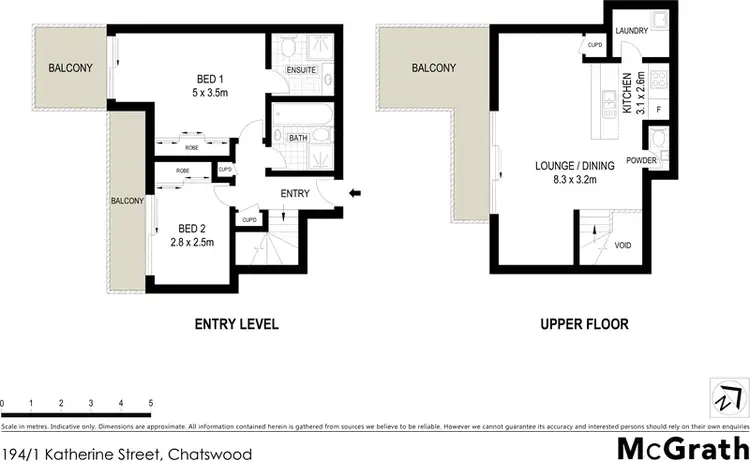 Floorplan of Homely apartment listing, 194/1 Katherine Street, Chatswood NSW 2067
