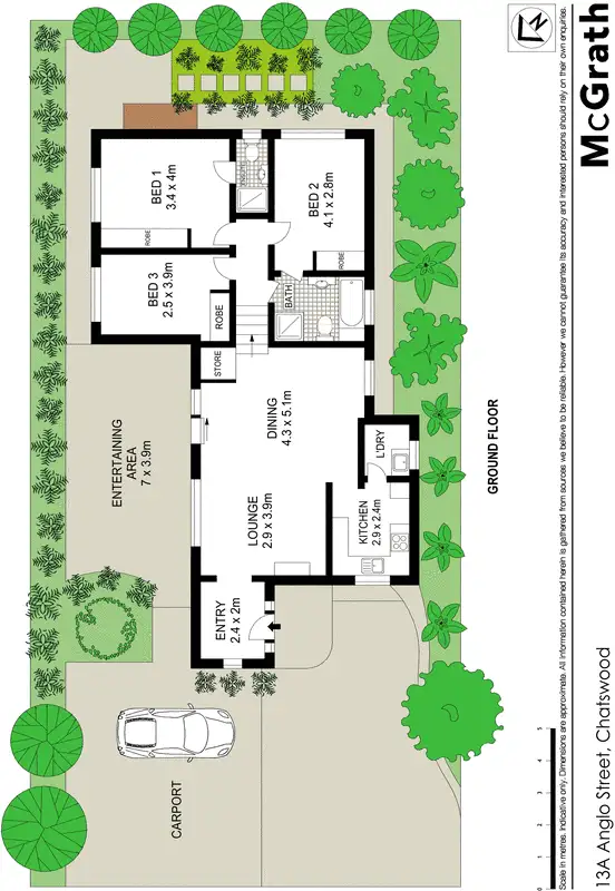 Floorplan of Homely house listing, 13A Anglo Street, Chatswood NSW 2067