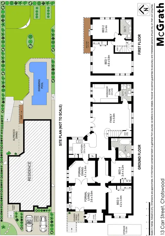 Floorplan of Homely house listing, 13 Carr Street, Chatswood NSW 2067