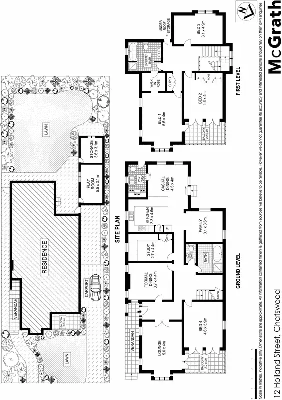 Floorplan of Homely house listing, 12 Holland Street, Chatswood NSW 2067