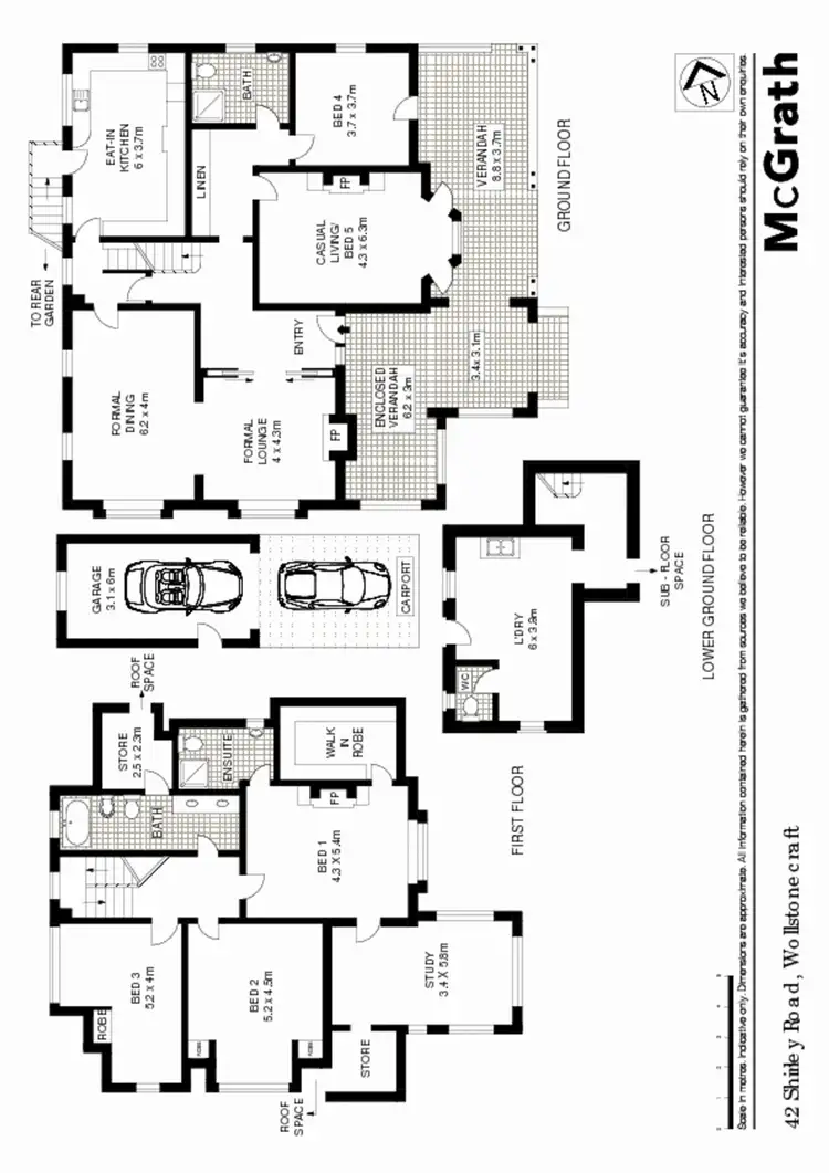 Floorplan of Homely house listing, 42 Shirley Road, Wollstonecraft NSW 2065