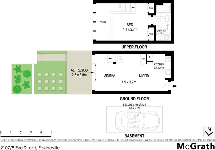 Floorplan of Homely apartment listing, 2107/8 Eve Street, Erskineville NSW 2043