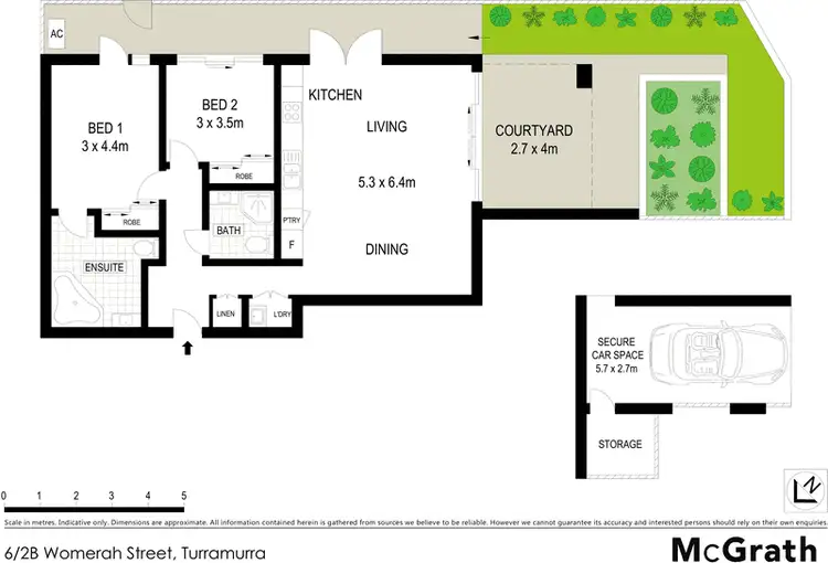 Floorplan of Homely apartment listing, 6/2B Womerah Street, Turramurra NSW 2074