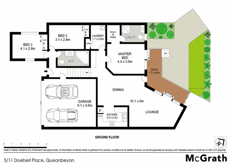 Floorplan of Homely townhouse listing, 5/11 Doeberl Place, Queanbeyan NSW 2620