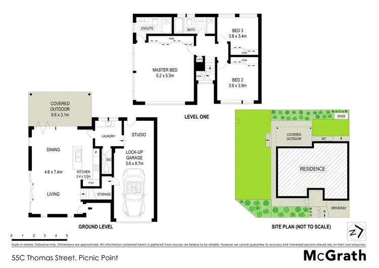Floorplan of Homely house listing, 55C Thomas Street, Picnic Point NSW 2213