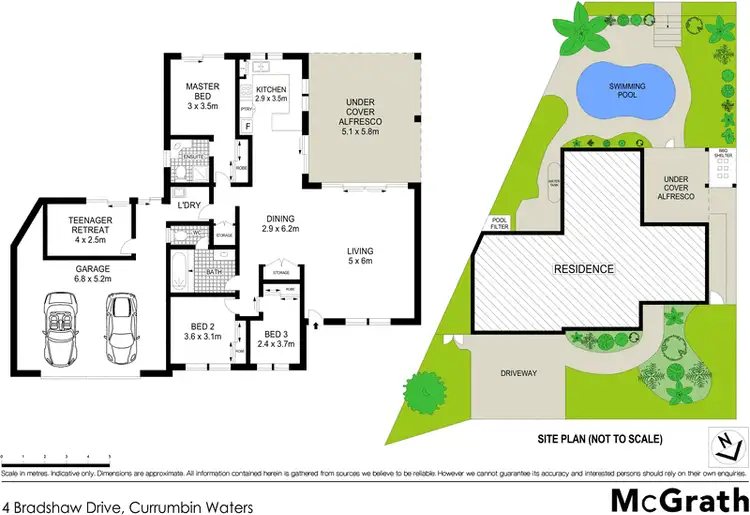 Floorplan of Homely house listing, 4 Bradshaw Drive, Currumbin Waters QLD 4223