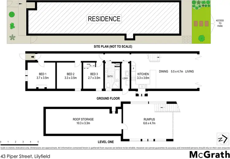 Floorplan of Homely house listing, 43 Piper Street, Lilyfield NSW 2040