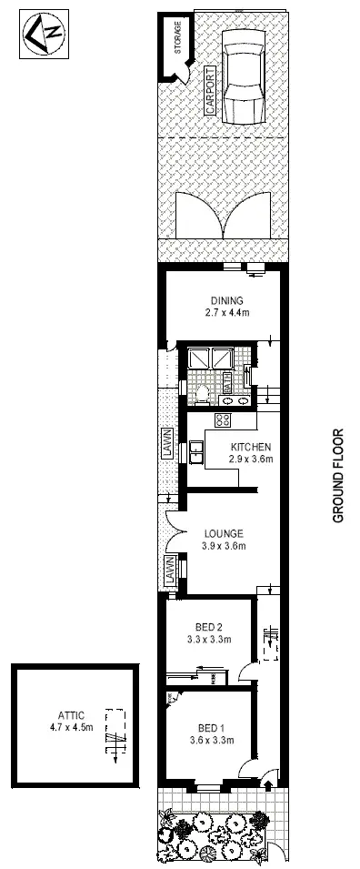 Floorplan of Homely house listing, 114 Rochford Street, Erskineville NSW 2043