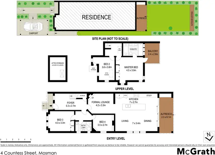 Floorplan of Homely house listing, 4 Countess Street, Mosman NSW 2088