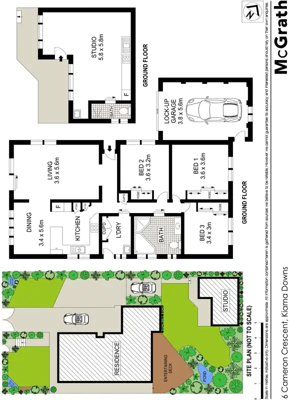 Floorplan of Homely house listing, 6 Cameron Crescent, Kiama Downs NSW 2533