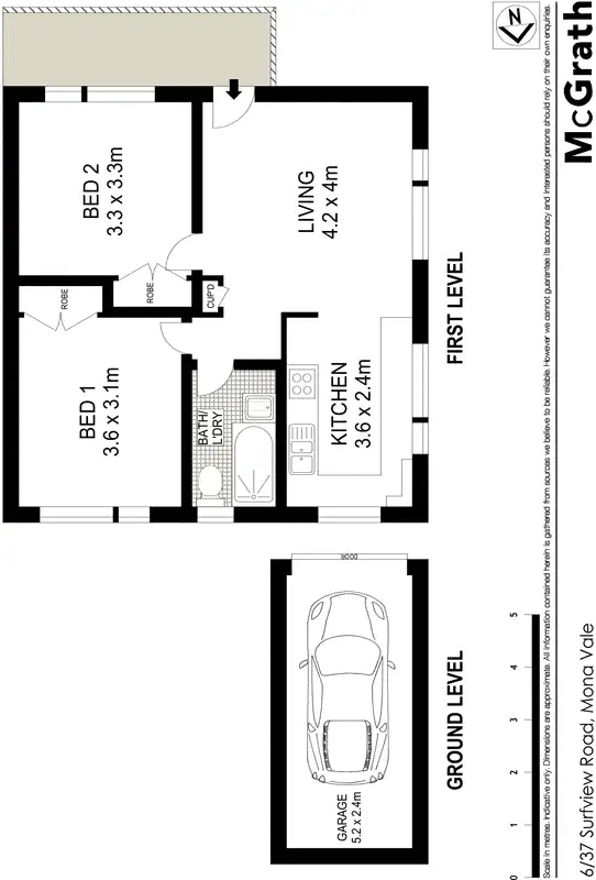 Floorplan of Homely apartment listing, 6/37 Surfview Road, Mona Vale NSW 2103