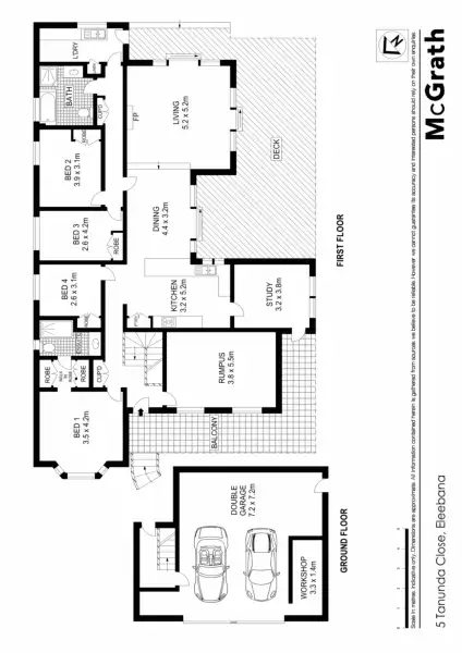 Floorplan of Homely house listing, 5 Tanunda Close, Eleebana NSW 2282