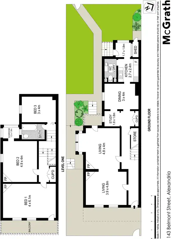Floorplan of Homely house listing, 143 Belmont Street, Alexandria NSW 2015