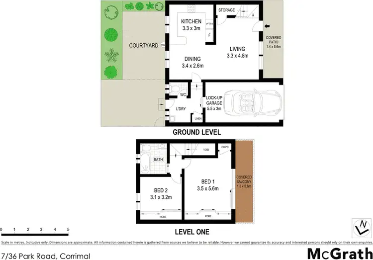 Floorplan of Homely townhouse listing, 7/36 Park Road, Corrimal NSW 2518