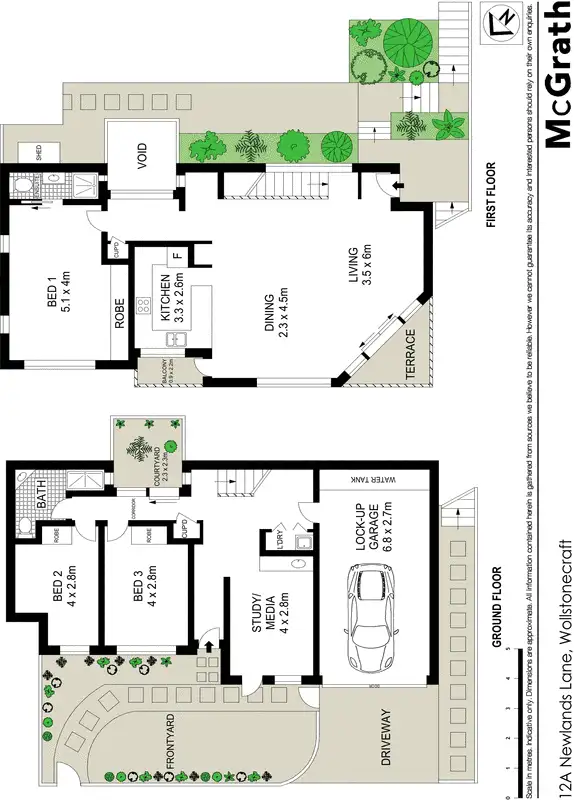 Floorplan of Homely house listing, 12A Newlands Lane, Wollstonecraft NSW 2065