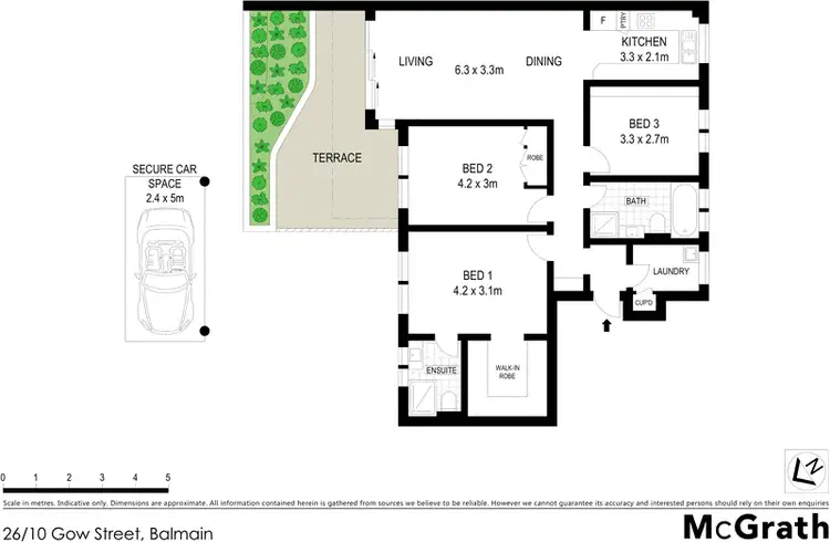 Floorplan of Homely apartment listing, 26/10 Gow Street, Balmain NSW 2041